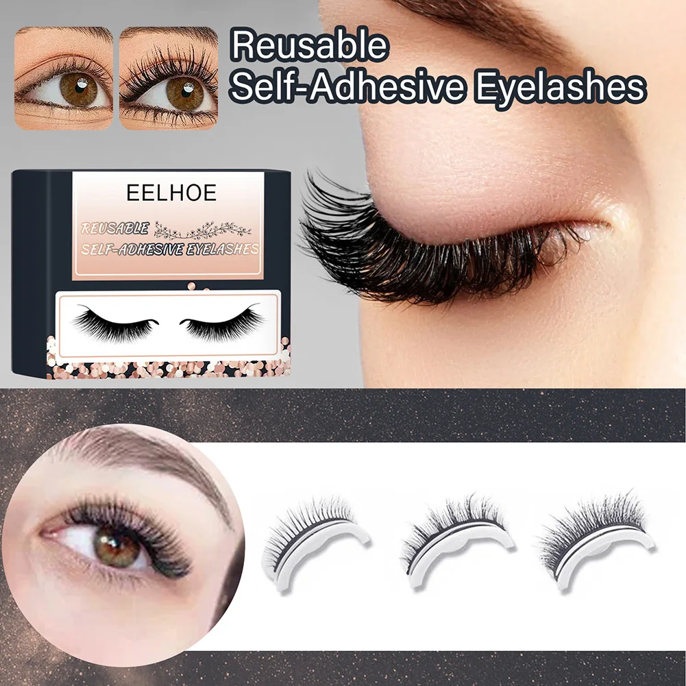 Reusable Self Adhesive False Eyelashes 3D Fluffy Curl Long Lasting Eye Extension Lashes Eye Makeup Fake Eyelashes
Reusable Self Adhesive False Eyelashes 3D Fluffy Curl Long Lasting Eye Extension Lashes Eye Makeup Fake Eyelashes