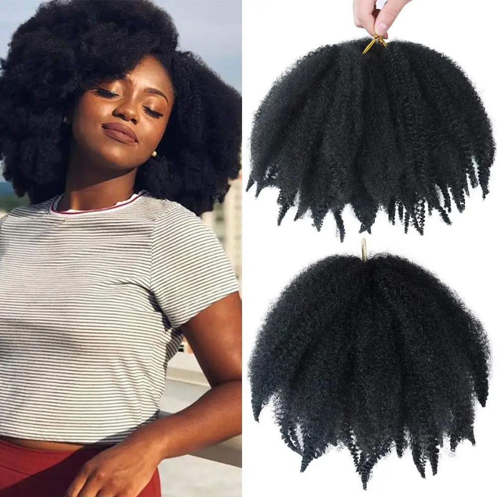 8 Inches Short Afro Kinky Twist Packs Marley Hair Curly Crochet Hair for Twists Marley Twist Crochet Braids Synthetic Kinky Hair
8 Inches Short Afro Kinky Twist Packs Marley Hair Curly Crochet Hair for Twists Marley Twist Crochet Braids Synthetic Kinky Hair