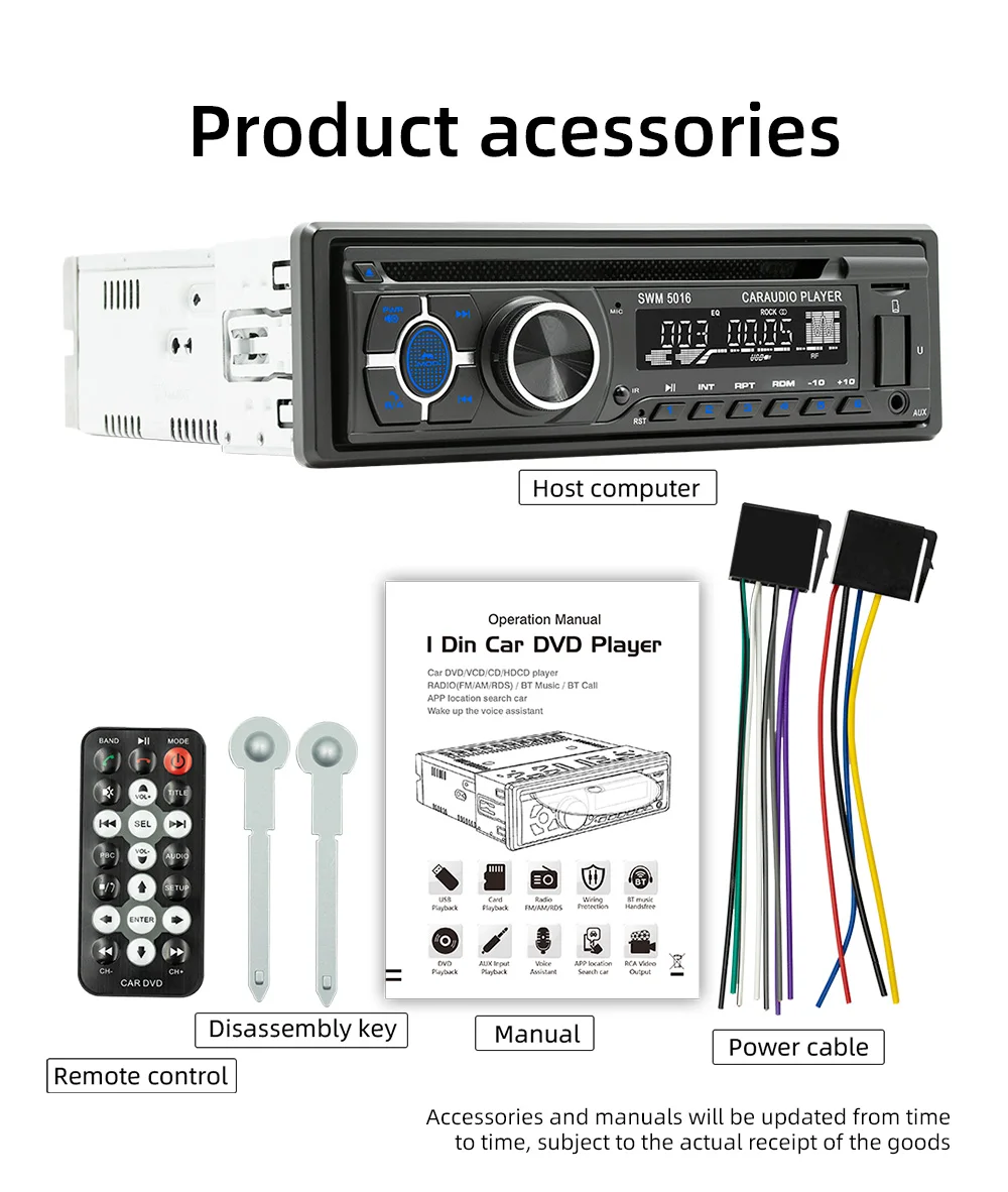 Автомагнитола BQCC 1 Din Универсальная С DVD/CD/VCD-плеером, Голосовым Управлением AI, Bluetooth, USB, TF, AUX
Автомагнитола BQCC 1 Din Универсальная С DVD/CD/VCD-плеером, Голосовым Управлением AI, Bluetooth, USB, TF, AUX