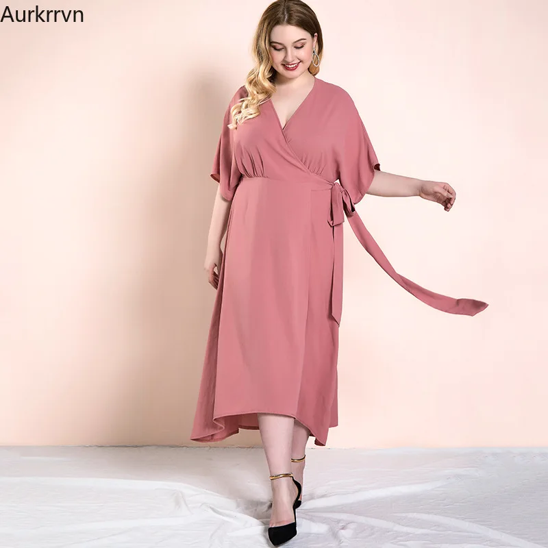 Plus Size Dresses for Women 4xl Casual Chic and Elegant Woman Dress 2022 Summer Party Dress Solid Ruffles Lace Up Long Dress
Plus Size Dresses for Women 4xl Casual Chic and Elegant Woman Dress 2022 Summer Party Dress Solid Ruffles Lace Up Long Dress