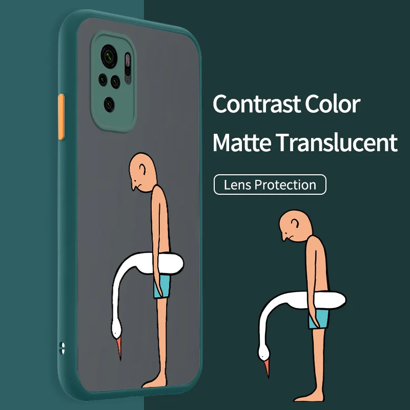 Translucent Matte Case for Redmi Note 10 4G 5G Note 10S 10T 5G Note 10 Pro Max Note 11 11S Poco M3 Pro 5G A Downcast Man Case
Translucent Matte Case for Redmi Note 10 4G 5G Note 10S 10T 5G Note 10 Pro Max Note 11 11S Poco M3 Pro 5G A Downcast Man Case