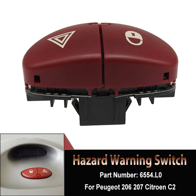 Переключатель управления опасной фонариком OEM #6554.L0 40377877 96373859YE 96403778JK для Peugeot 206 CC седан
Переключатель управления опасной фонариком OEM #6554.L0 40377877 96373859YE 96403778JK для Peugeot 206 CC седан