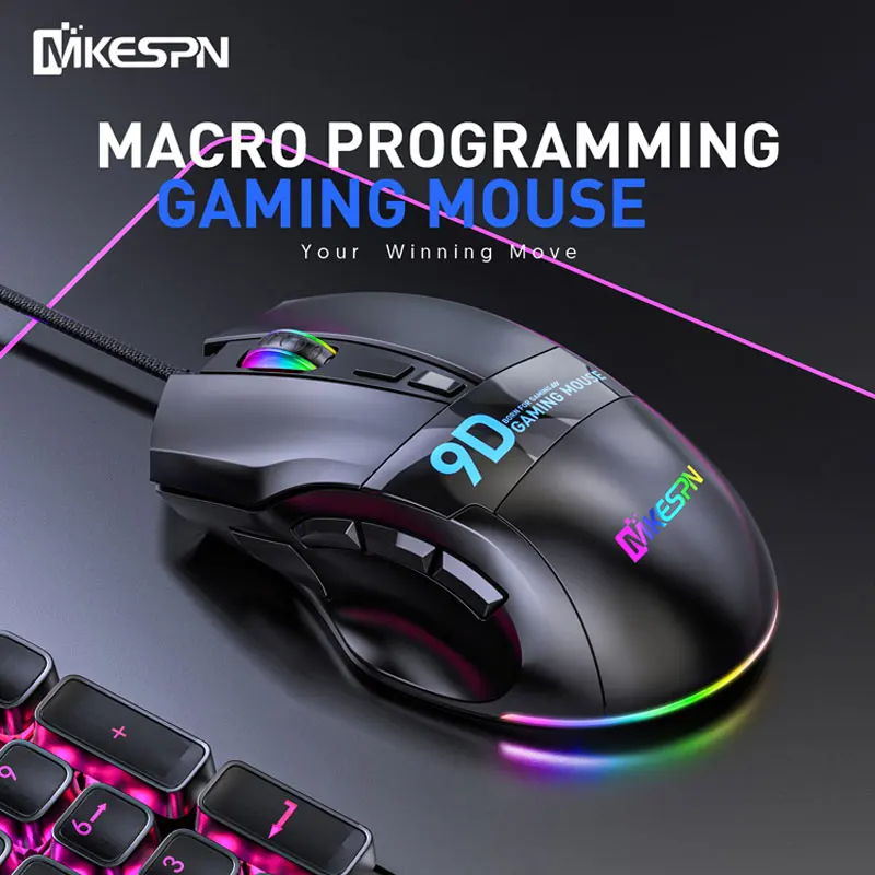 Полноскоростная Проводная специализированная игровая мышь DPI 1200-12000, 9 клавиш, макропрограммирование еды курицы, эргономичный компьютер, 7 в...
Полноскоростная Проводная специализированная игровая мышь DPI 1200-12000, 9 клавиш, макропрограммирование еды курицы, эргономичный компьютер, 7 в...