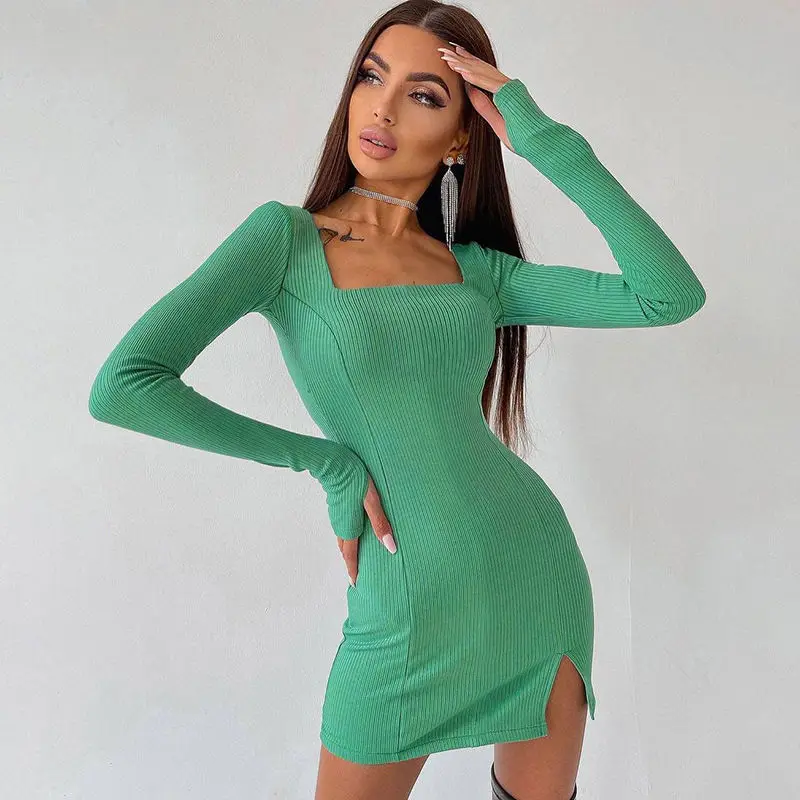 European and American Fashionable with Side-Slit Dress Fashion2021New Women's Clothing Fall/Winter Slim Finger Stall Hip Skirt F
European and American Fashionable with Side-Slit Dress Fashion2021New Women's Clothing Fall/Winter Slim Finger Stall Hip Skirt F