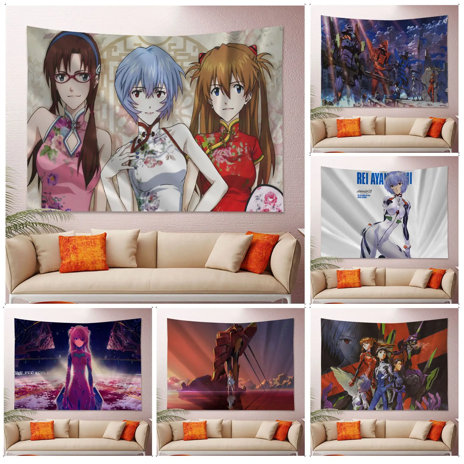 Японский классический настенный гобелен BANDAI в стиле аниме Neon Genesis Evangelion, богемные настенные гобелены, мандала, дешевая настенная подвеска в ...
Японский классический настенный гобелен BANDAI в стиле аниме Neon Genesis Evangelion, богемные настенные гобелены, мандала, дешевая настенная подвеска в ...