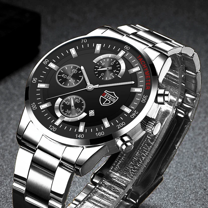 Fashion Mens Watches Men Business Stainless Steel Quartz Wrist Watch Man Casual Leather Watch Luminous Clock relogio masculino
Fashion Mens Watches Men Business Stainless Steel Quartz Wrist Watch Man Casual Leather Watch Luminous Clock relogio masculino