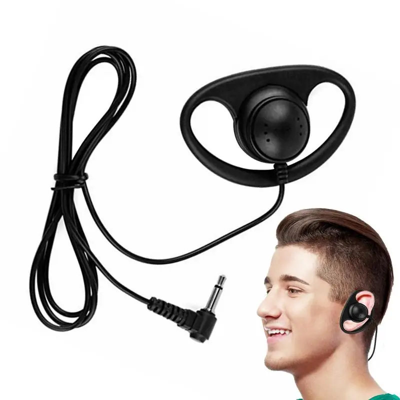 Portable Mono Headphone 3.5mm Jack Headset D-Shape Listening Only Earphone Or Laptop PC Skype VoIP ICQMotorola Walkie Radio HOT
Portable Mono Headphone 3.5mm Jack Headset D-Shape Listening Only Earphone Or Laptop PC Skype VoIP ICQMotorola Walkie Radio HOT