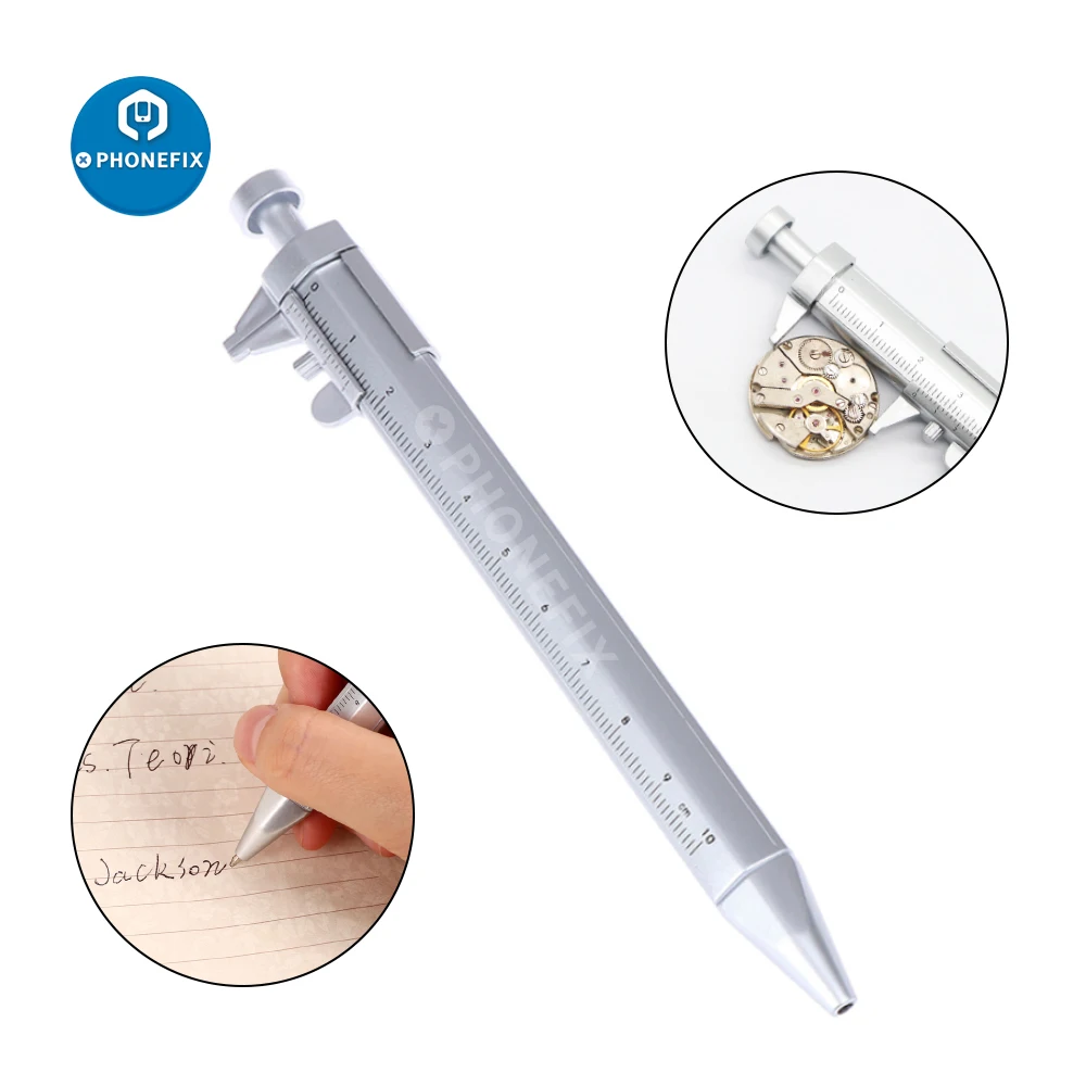 Vernier Caliper Ballpoint Pen Multifunction Black/Blue Gel Ink Pen Roller Ball Pen Stationery Ball-Point 1mm
Vernier Caliper Ballpoint Pen Multifunction Black/Blue Gel Ink Pen Roller Ball Pen Stationery Ball-Point 1mm