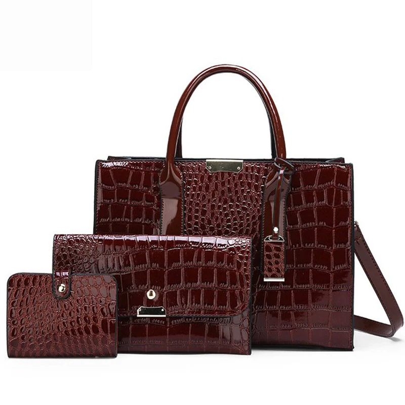 Pantent Leather Women Messenger Bags Crocodile Female Crossbody Shoulder Hand bags For Women 2022 High Quality Ladies Handbags
Pantent Leather Women Messenger Bags Crocodile Female Crossbody Shoulder Hand bags For Women 2022 High Quality Ladies Handbags