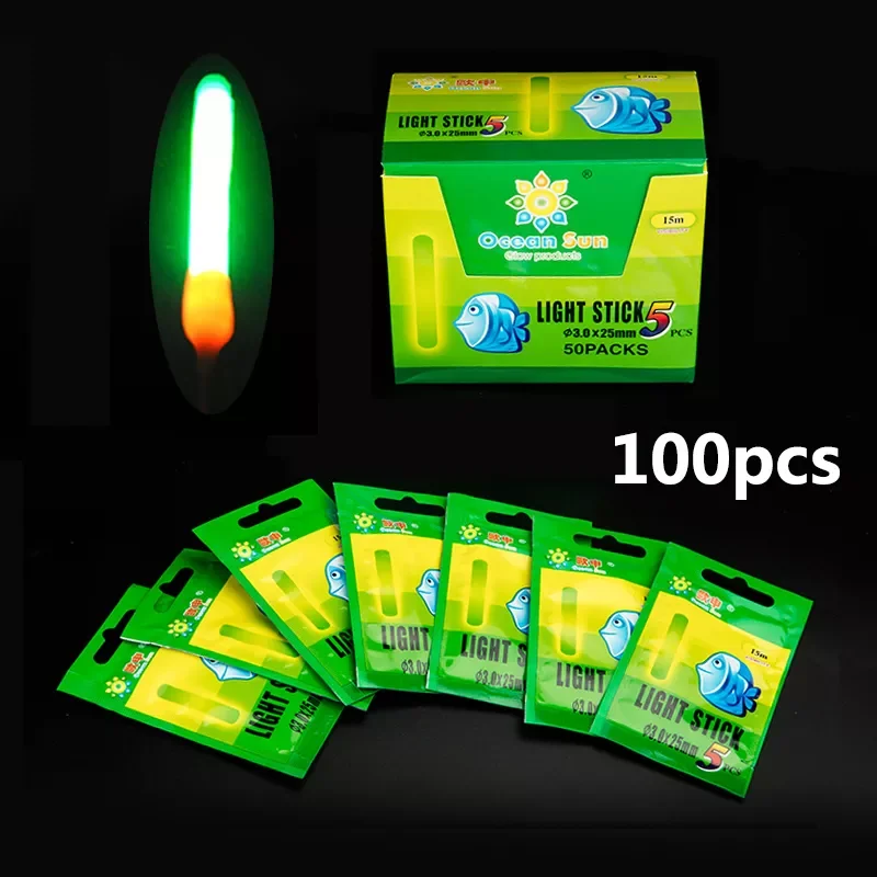 100pcs Fishing Float Light Stick Fireflies Fluorescent Lightstick Night Float Rod Light Dark Glow Stick Fishing Tackle Tool
100pcs Fishing Float Light Stick Fireflies Fluorescent Lightstick Night Float Rod Light Dark Glow Stick Fishing Tackle Tool