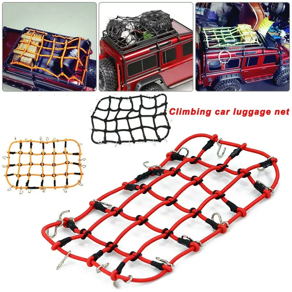 Roof Rack Cargo Elastic Luggage Net & Hook For 1/10 RC elastic luggage net with hooks AXIAL SCX10 D90 TRX4 RC Car roof rack.
Roof Rack Cargo Elastic Luggage Net & Hook For 1/10 RC elastic luggage net with hooks AXIAL SCX10 D90 TRX4 RC Car roof rack.