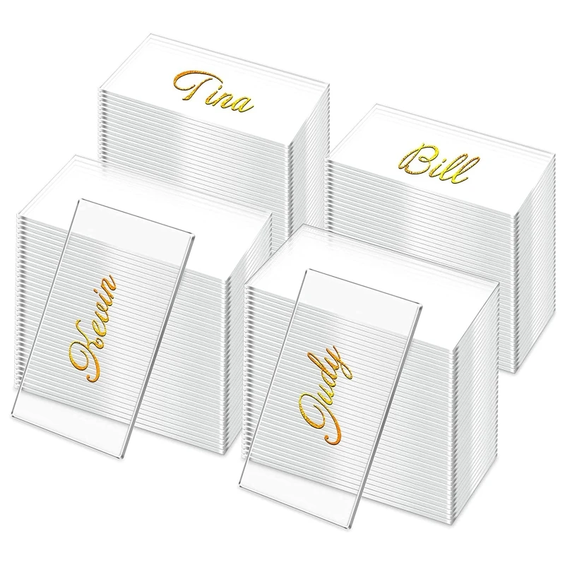 50Pcs Acrylic Rectangle Place Cards for Wedding Clear Blank Guest Name Place Card Transparent Blank Table Seating Cards
50Pcs Acrylic Rectangle Place Cards for Wedding Clear Blank Guest Name Place Card Transparent Blank Table Seating Cards