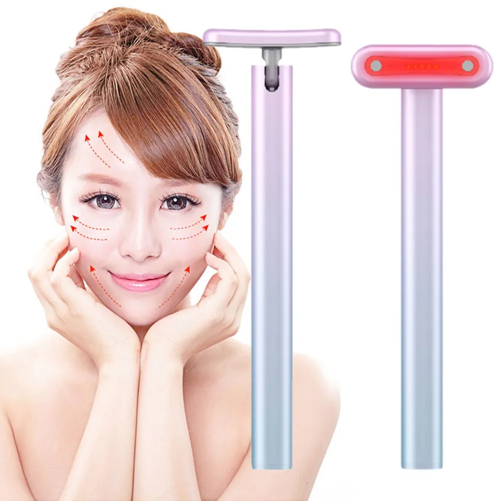 EMS Micro Current Red Light Therapy Facial Massage Anti-aging Acne Firming Beauty Stick Eye Neck Massager Skin Care Tools
EMS Micro Current Red Light Therapy Facial Massage Anti-aging Acne Firming Beauty Stick Eye Neck Massager Skin Care Tools