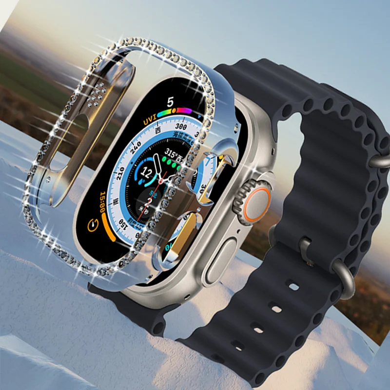 Бриллиантовая крышка для Apple watch Ultra 49 мм 45 мм 41 мм 44 мм 40 мм 42 мм/38 мм, полная защита Бампера iWatch серии 3 4 5 6 SE 7 8
Бриллиантовая крышка для Apple watch Ultra 49 мм 45 мм 41 мм 44 мм 40 мм 42 мм/38 мм, полная защита Бампера iWatch серии 3 4 5 6 SE 7 8