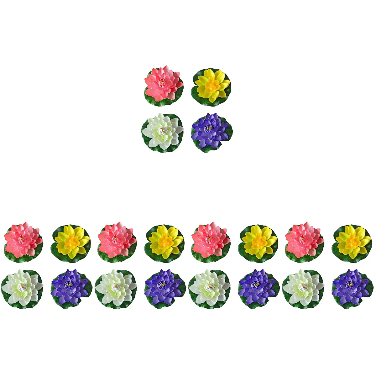 20 pcs Artificial Floating Lotus Flowers Floating Pond Decor Water Lily Ornament
20 pcs Artificial Floating Lotus Flowers Floating Pond Decor Water Lily Ornament