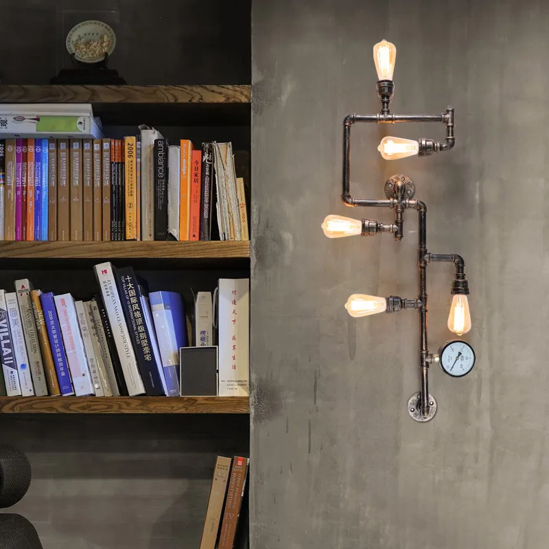 Water Pipe Wall Lamp Loft Vintage Industrial Edison Bulb Wall Lamps Loft Iron Water Pipe Wall Lamp Retro Industrial Lighting
Water Pipe Wall Lamp Loft Vintage Industrial Edison Bulb Wall Lamps Loft Iron Water Pipe Wall Lamp Retro Industrial Lighting