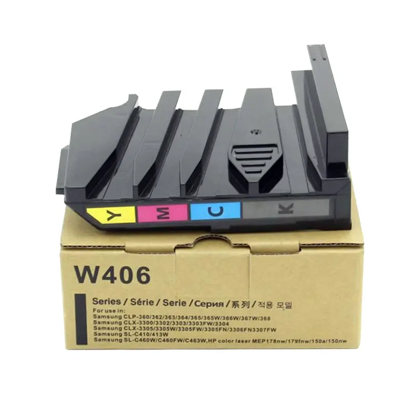 

W406 Waste Toner Box for Samsung CLP-360 365 365W 366 366W CL X-3300 3305 3305W 3305FN 3305FW 3306 3306FN 3306W Waste Toner Bin