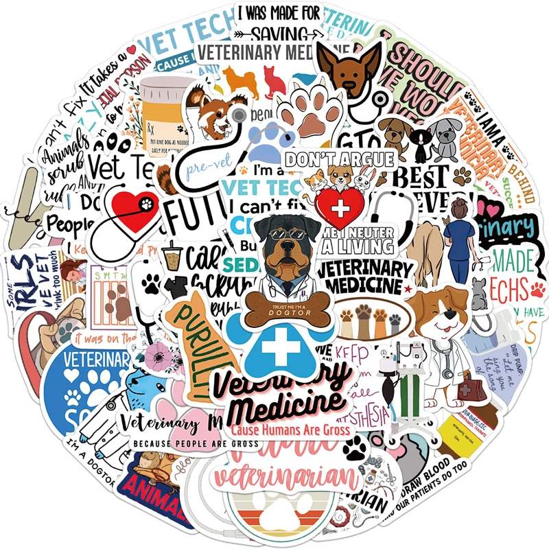 10/30/50pcs/pack Funny Veterinary Cartoon Decal Waterproof Stickers For Cars Motorcycles DIY Furniture Luggage Computer Laptop
10/30/50pcs/pack Funny Veterinary Cartoon Decal Waterproof Stickers For Cars Motorcycles DIY Furniture Luggage Computer Laptop
