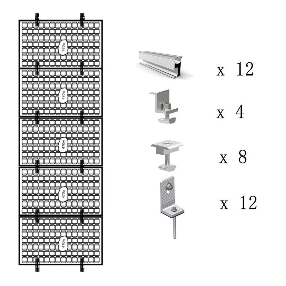 Solar Rail Alu Mounting Rail Solar Panel PV Profile Solar Profile Solar System Accessories Set 200mm *56mm*30mm Aluminum Alloy
Solar Rail Alu Mounting Rail Solar Panel PV Profile Solar Profile Solar System Accessories Set 200mm *56mm*30mm Aluminum Alloy