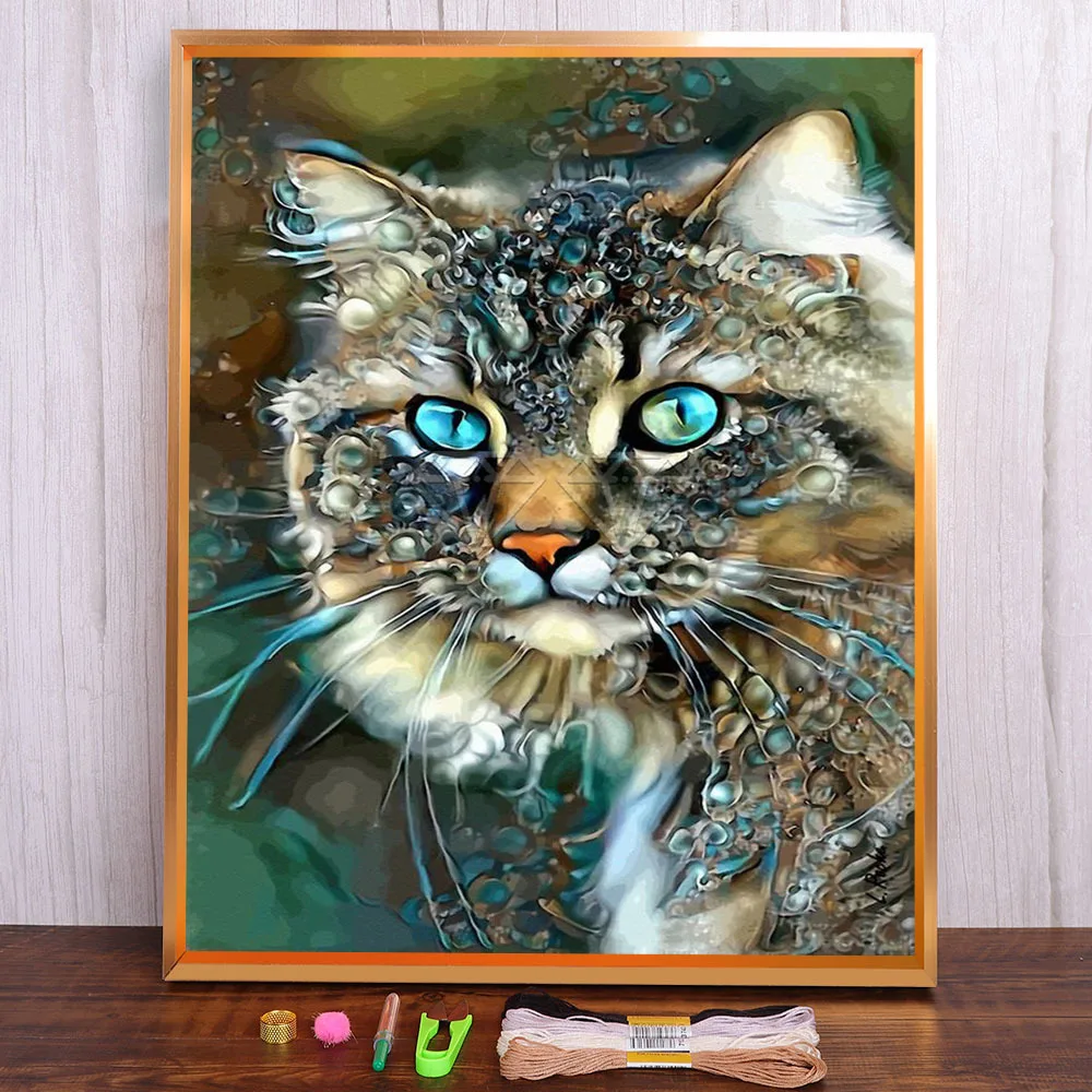 Animals Cartoon Cat Tiger Owl Printed Canvas 11CT Cross-Stitch Set Embroidery DMC Threads Handicraft Painting Needle
Animals Cartoon Cat Tiger Owl Printed Canvas 11CT Cross-Stitch Set Embroidery DMC Threads Handicraft Painting Needle