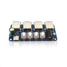 Power Expansion Module Blue Power Extension Module 5V Power Supply 4 Way USB Power Distribution Board Power Supply Hub