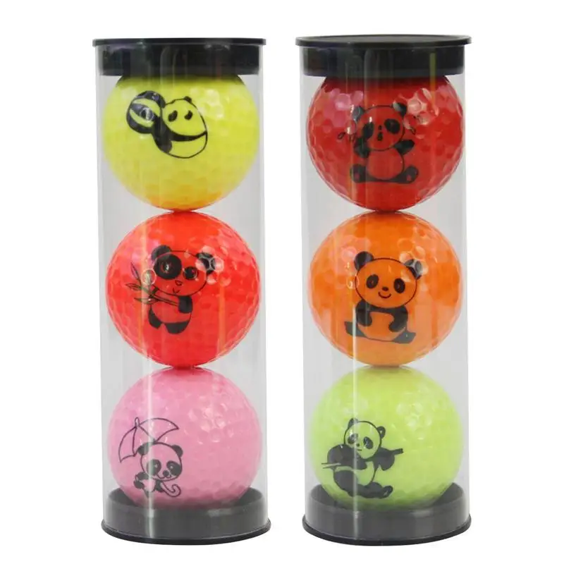 3pcs Funny Golf Balls Golf Conspicuous Driving Range Practice Distance Balls With Cute Panda Pattern Golf Accessories
3pcs Funny Golf Balls Golf Conspicuous Driving Range Practice Distance Balls With Cute Panda Pattern Golf Accessories