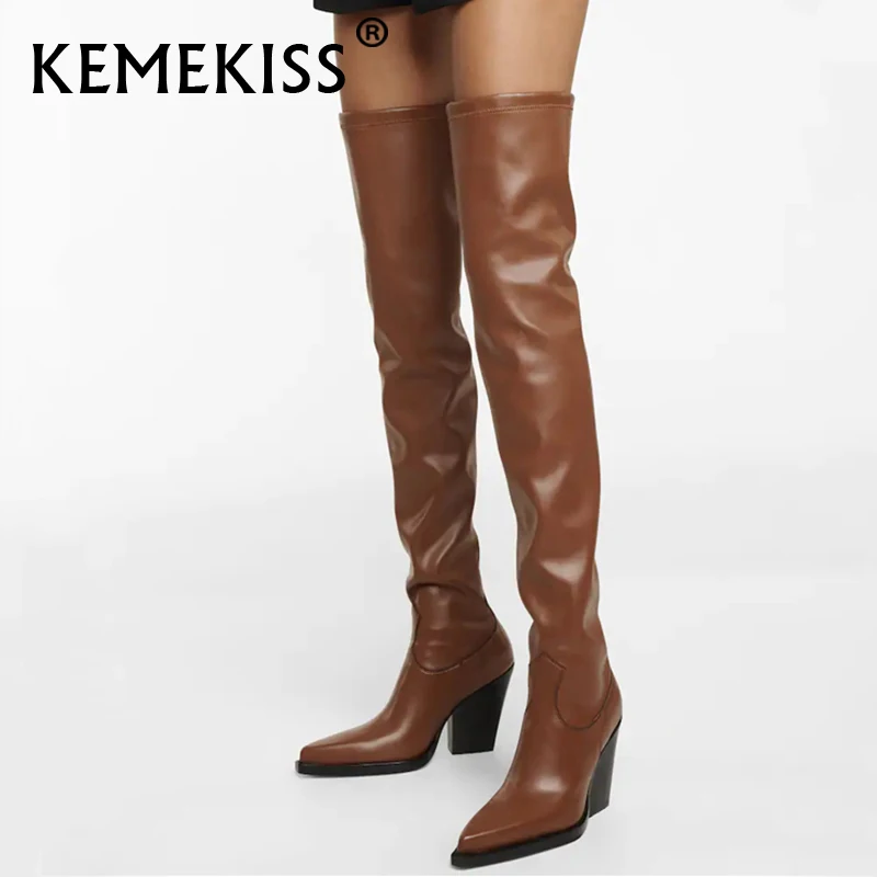 Зимние женские сапоги KemeKiss Ins, размер 32-43, женские сапоги выше колена, обувь из натуральной кожи, модные Клубные женские длинные сапоги, обувь
Зимние женские сапоги KemeKiss Ins, размер 32-43, женские сапоги выше колена, обувь из натуральной кожи, модные Клубные женские длинные сапоги, обувь