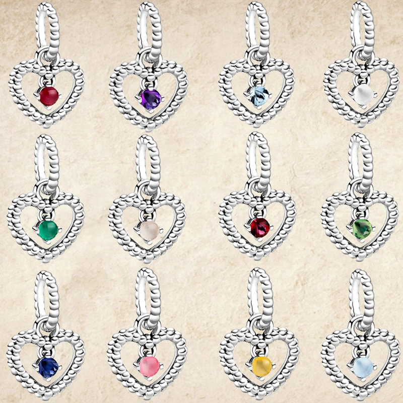 925 Sterling Silver December Heart Birthday Stone Gift Charms Beads DIY For Original Pandora Bracelet Fashion Jewelry For Women
925 Sterling Silver December Heart Birthday Stone Gift Charms Beads DIY For Original Pandora Bracelet Fashion Jewelry For Women
