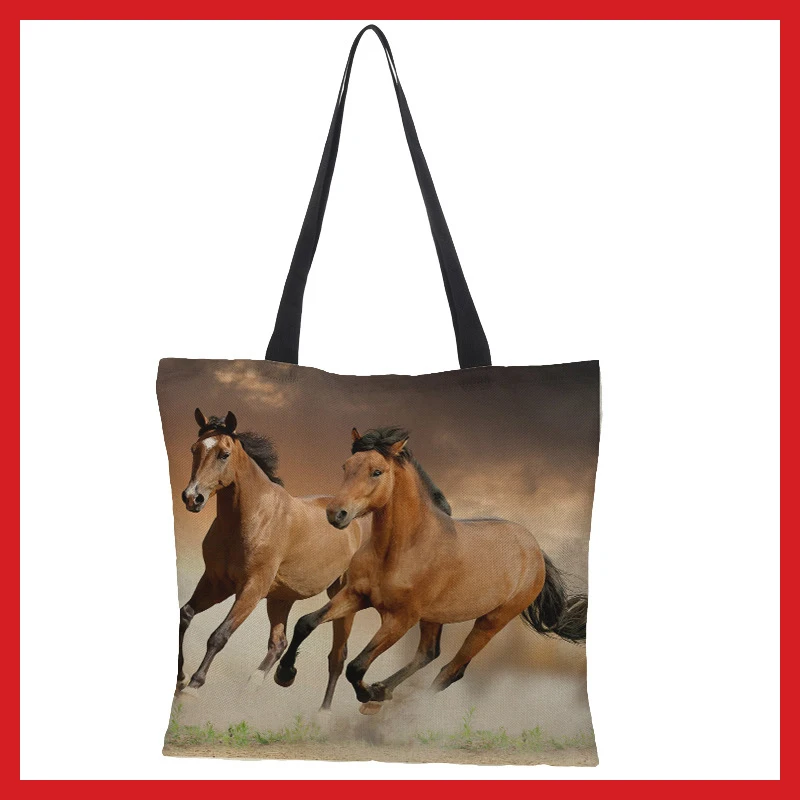 Custom 3D Printed Horse Designer Tote Bag Linen Women Bag Reusable Shopping Bag Grocery Shoulder Bag Women
Custom 3D Printed Horse Designer Tote Bag Linen Women Bag Reusable Shopping Bag Grocery Shoulder Bag Women