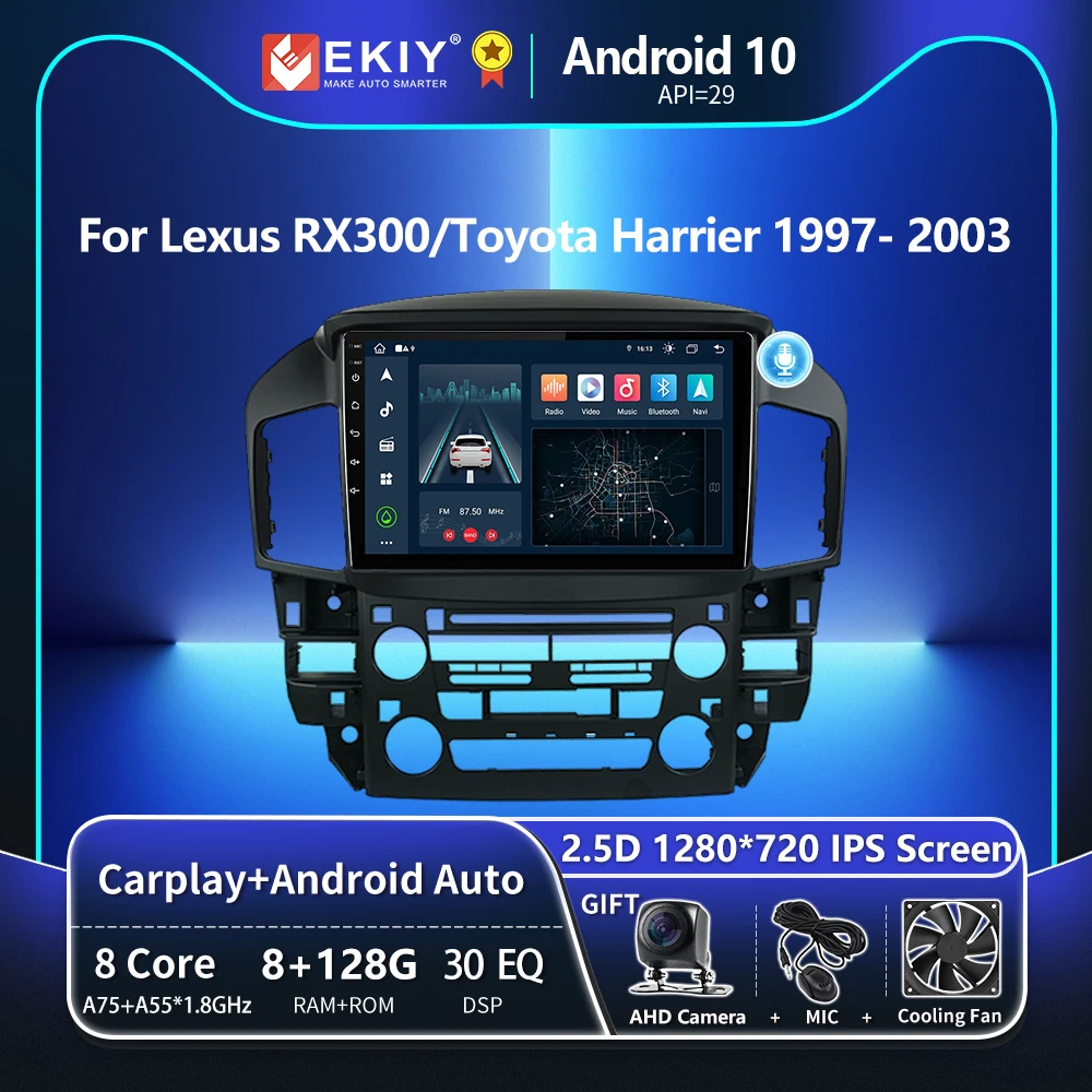 EKIY T8 8G 128G для Lexus RX300 для Toyota Harrier 1997 1998 1999 - 2003 Автомобильный радиоприемник Мультимедийная система Магнитофон Навигация GPS Стерео Авто Android ...
EKIY T8 8G 128G для Lexus RX300 для Toyota Harrier 1997 1998 1999 - 2003 Автомобильный радиоприемник Мультимедийная система Магнитофон Навигация GPS Стерео Авто Android ...