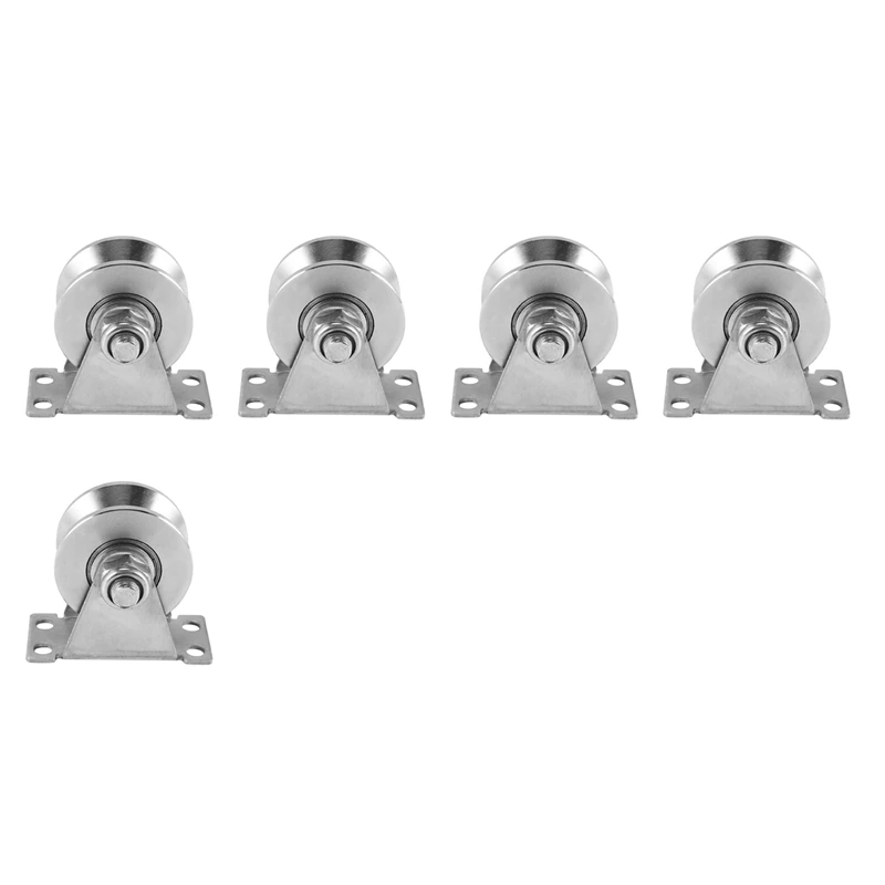 5-Pack V-Type Stainless Steel Pulley Block Mute Bearings Groove Sliding Roller Track Wheel
5-Pack V-Type Stainless Steel Pulley Block Mute Bearings Groove Sliding Roller Track Wheel