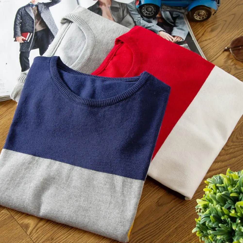 Fashion Men Sweater O-Neck Comfy Autumn Winter Striped Print Sweater Jumper Skin-Touch Casual Sweater for Dating
Fashion Men Sweater O-Neck Comfy Autumn Winter Striped Print Sweater Jumper Skin-Touch Casual Sweater for Dating
