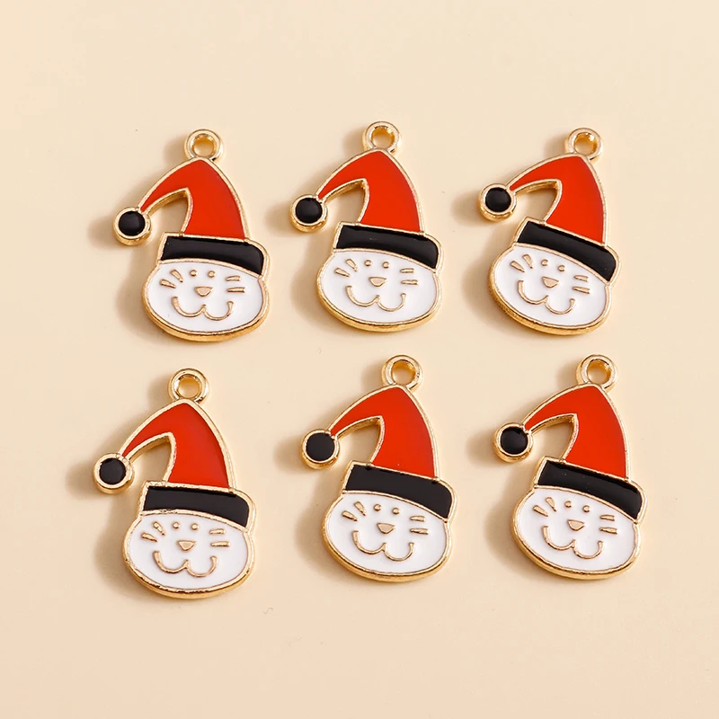10pcs 14x20mm Cute Enamel Santa Hat Charms for Jewelry Making DIY Christmas Necklaces Pendants Earrings Bracelets Craft Supplies
10pcs 14x20mm Cute Enamel Santa Hat Charms for Jewelry Making DIY Christmas Necklaces Pendants Earrings Bracelets Craft Supplies