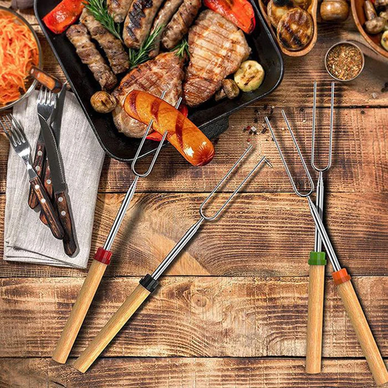 Extendable Roasting Stick Metal Skewer for Barbecue Skewers Tools Stainless Steel BBQ Grill Fork Marshmallow Sticks Kitchen Fork
Extendable Roasting Stick Metal Skewer for Barbecue Skewers Tools Stainless Steel BBQ Grill Fork Marshmallow Sticks Kitchen Fork