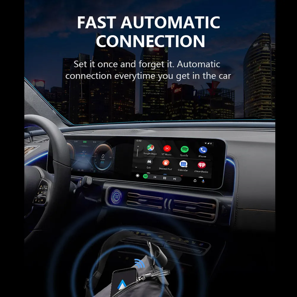 CarPlay Ai Box Support Wireless CarPlay Adapter Wired To Wireless Android Auto Car Electronics For Benz Ford Wireless Adapter
CarPlay Ai Box Support Wireless CarPlay Adapter Wired To Wireless Android Auto Car Electronics For Benz Ford Wireless Adapter