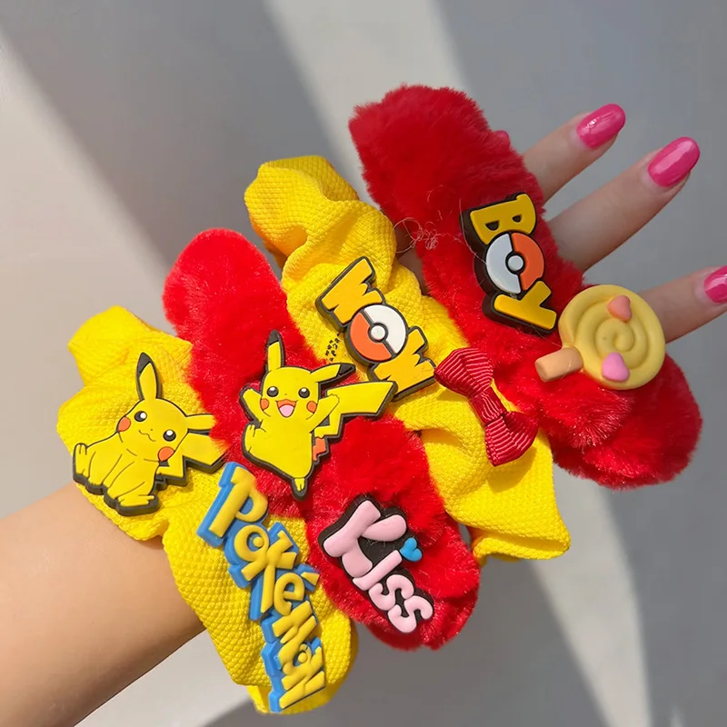 Kawaii Pokemon Pikachu Hair Ring Cute Large Intestine Hair Band Plush Hair Rope Cartoon Hair Accessories Girly Heart Headgear
Kawaii Pokemon Pikachu Hair Ring Cute Large Intestine Hair Band Plush Hair Rope Cartoon Hair Accessories Girly Heart Headgear