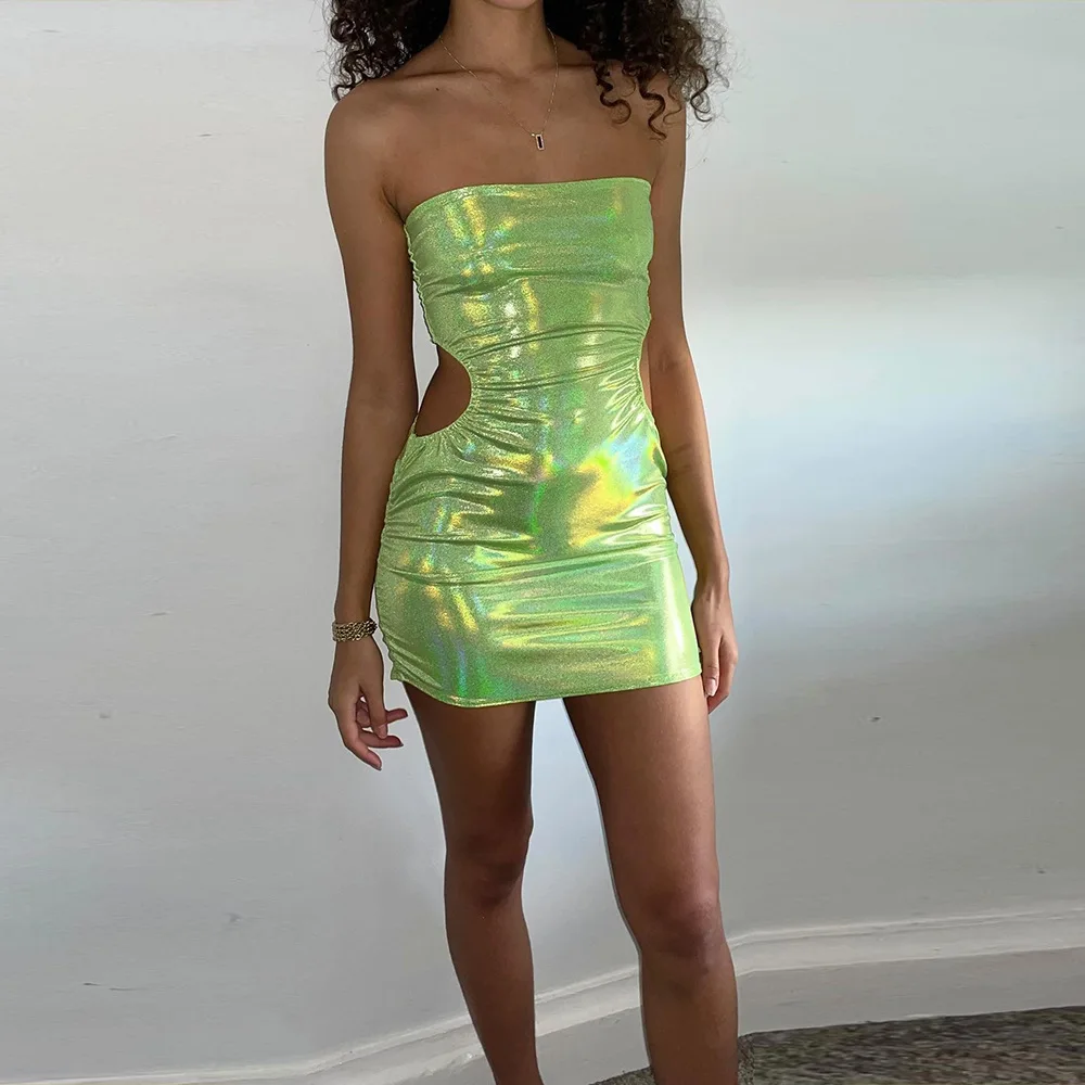 Sexy Women PU Patent Leather Skinny Bodycon Short Dress Sleeveless Strapless Female Summer Party Club Dress Clubwear
Sexy Women PU Patent Leather Skinny Bodycon Short Dress Sleeveless Strapless Female Summer Party Club Dress Clubwear