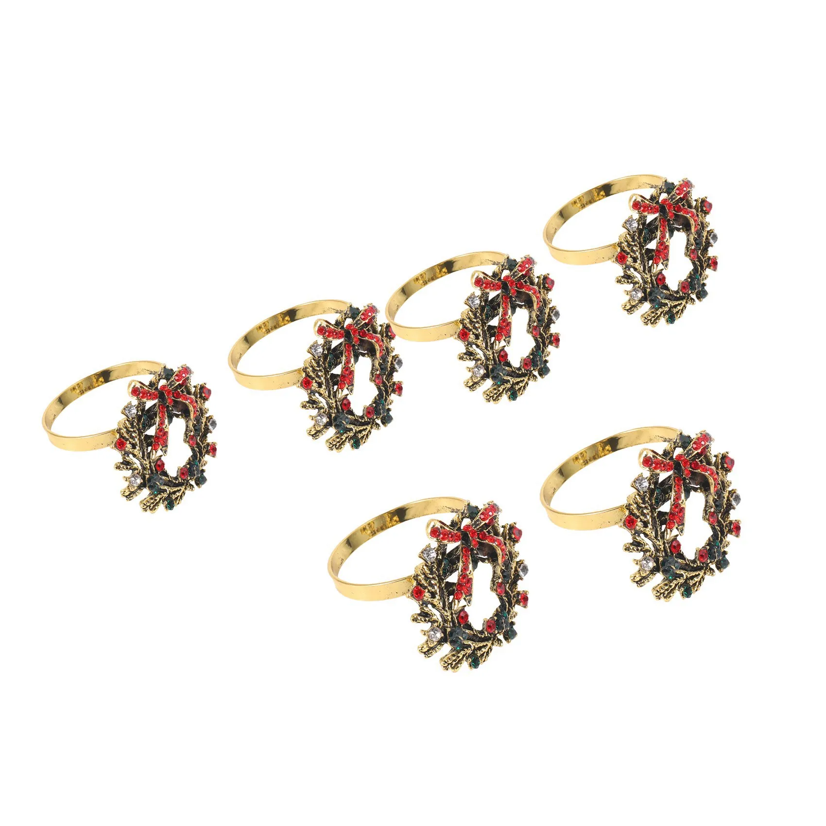Christmas Wreath Napkin Rings Christmas Napkin Holder Rings for Christmas Party Wedding Table Settings Decoration 6Pcs
Christmas Wreath Napkin Rings Christmas Napkin Holder Rings for Christmas Party Wedding Table Settings Decoration 6Pcs