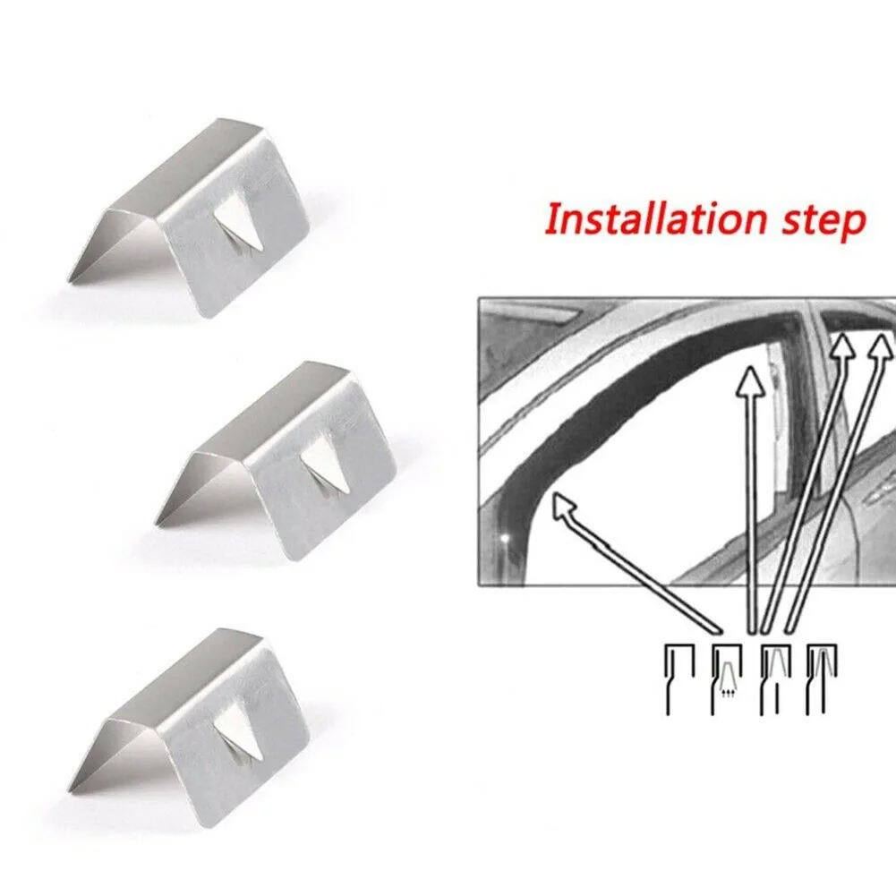 8PCS/12PCS Car Wind Rain Deflector Channel New Metal Retaining Stainless Steel Clips Silver Cramp For BMW Interior Accessories
8PCS/12PCS Car Wind Rain Deflector Channel New Metal Retaining Stainless Steel Clips Silver Cramp For BMW Interior Accessories