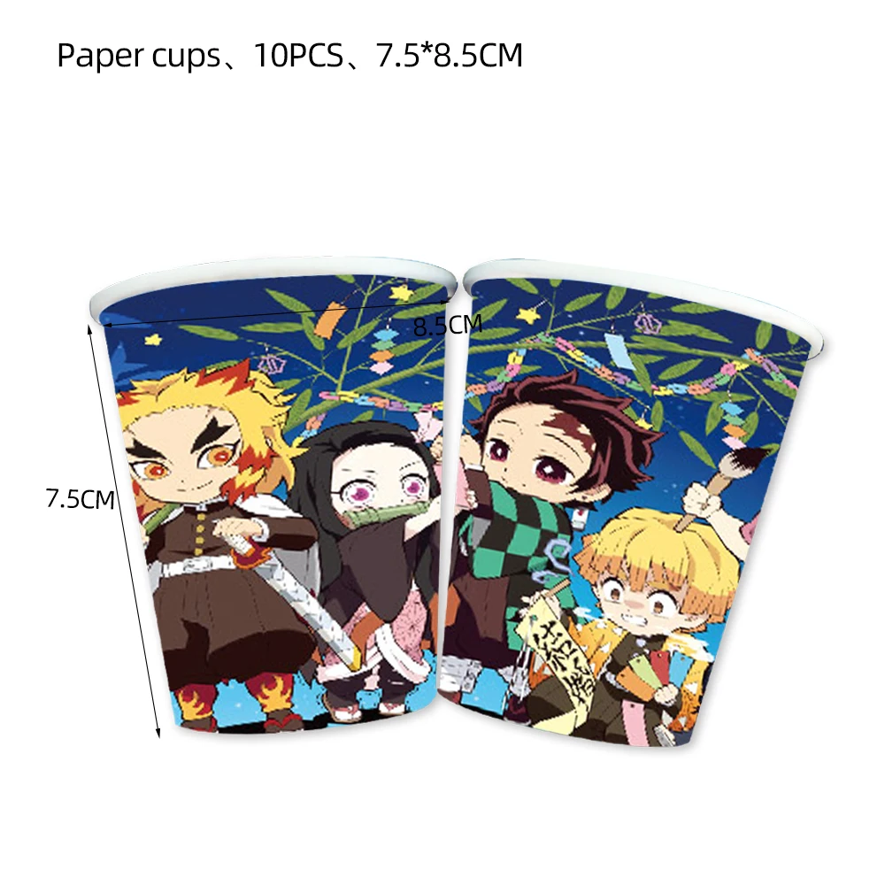 Kimetsu No Yaiba Party Supplies Napkins Tablecloth Plates Balloons Demon Slayer Theme Baby Shower Boys Birthday Party Decoration
Kimetsu No Yaiba Party Supplies Napkins Tablecloth Plates Balloons Demon Slayer Theme Baby Shower Boys Birthday Party Decoration