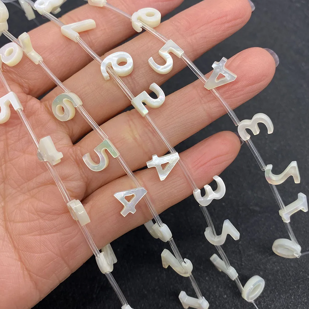 0-9 Number Number Sea Shell Beads White Spacer Pearl Shell Beads for Jewelry Making DIY Handmade Necklace Earring Accessories
0-9 Number Number Sea Shell Beads White Spacer Pearl Shell Beads for Jewelry Making DIY Handmade Necklace Earring Accessories