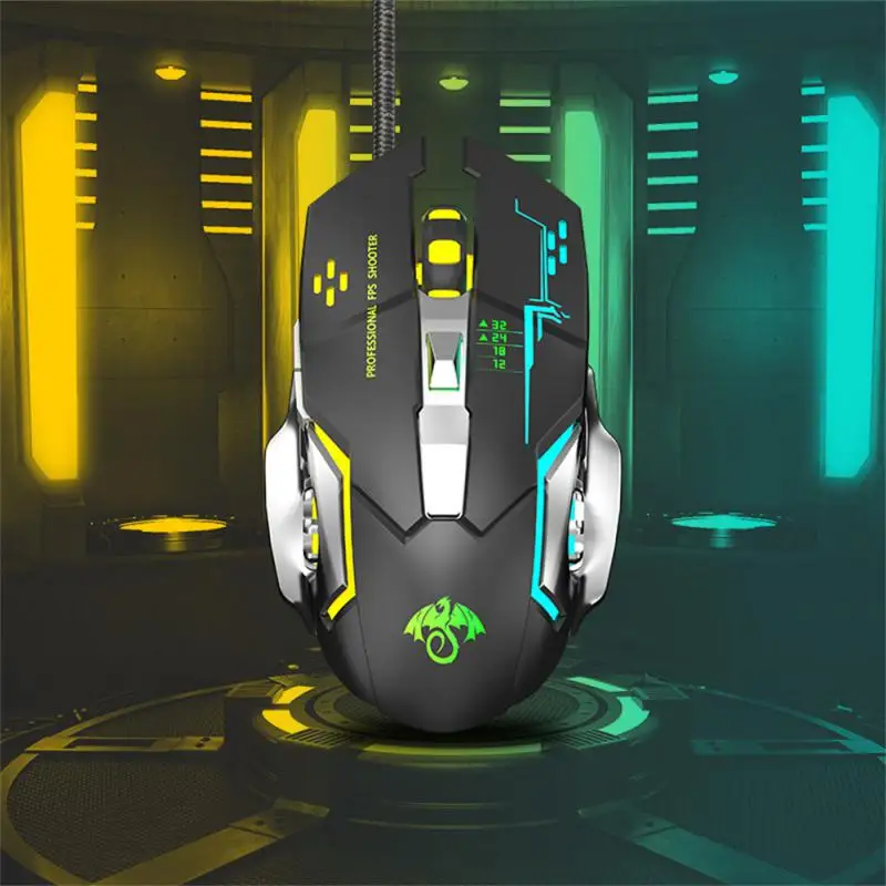 6 Keys Wired Gaming Mouse Gaming Mouse For XP/Nista Win7/8/10 System Touch Wheel Mouse X6 Macro Programming Ergonomic E-sports L
6 Keys Wired Gaming Mouse Gaming Mouse For XP/Nista Win7/8/10 System Touch Wheel Mouse X6 Macro Programming Ergonomic E-sports L