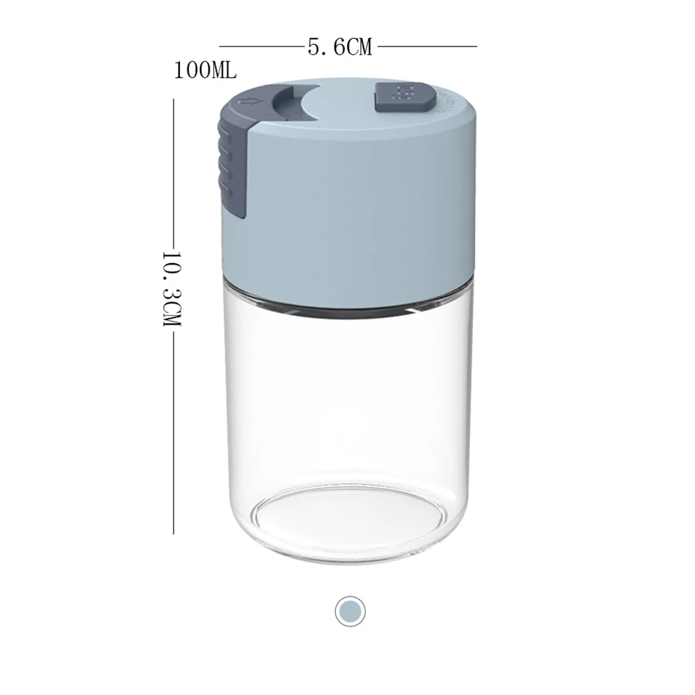 100ml Press Type Quantitative Salt Shaker Kitchen Glass Seasoning Spice Shaker Bottle Jar BBQ Salt Sesame Pepper Condiment Box
100ml Press Type Quantitative Salt Shaker Kitchen Glass Seasoning Spice Shaker Bottle Jar BBQ Salt Sesame Pepper Condiment Box