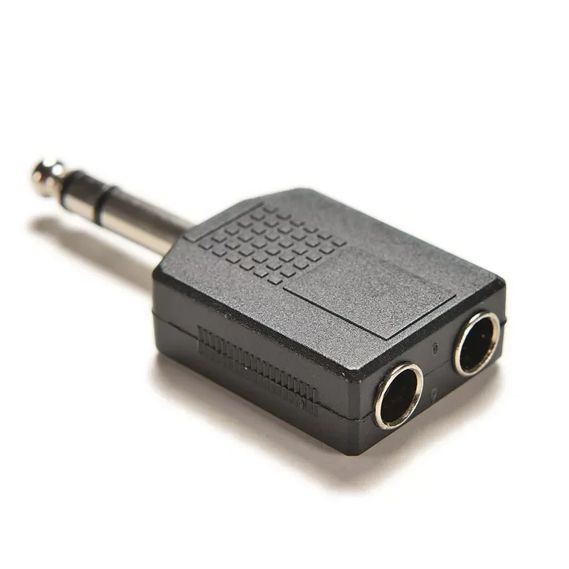 Stereo Audio Jack Plug Adapter Single Male to Female 6.35mm Dual Mono Stereo Jack Headphone Microphone Y Splitter Converter
Stereo Audio Jack Plug Adapter Single Male to Female 6.35mm Dual Mono Stereo Jack Headphone Microphone Y Splitter Converter