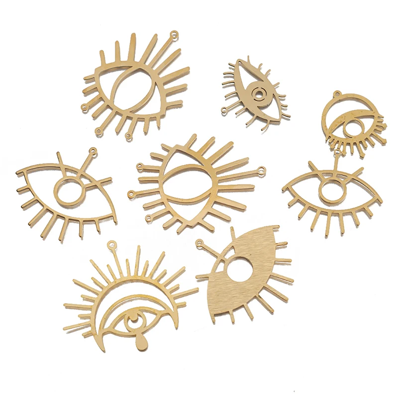 5-10pcs Raw Brass Turkish Eyes Charms Hollow Eye Pendant For DIY Jewelry Making Earrings Necklace Handmade Accessories
5-10pcs Raw Brass Turkish Eyes Charms Hollow Eye Pendant For DIY Jewelry Making Earrings Necklace Handmade Accessories