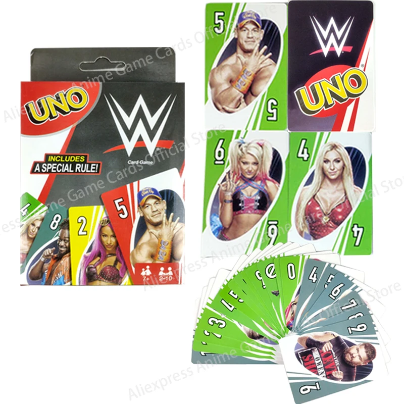 UNO Board Game Cards BELT CHAMPIONSHIP WWE Wrestlers Warriors Action Figures Elite Playing Card Collection Toys for Aldult Gifts
UNO Board Game Cards BELT CHAMPIONSHIP WWE Wrestlers Warriors Action Figures Elite Playing Card Collection Toys for Aldult Gifts