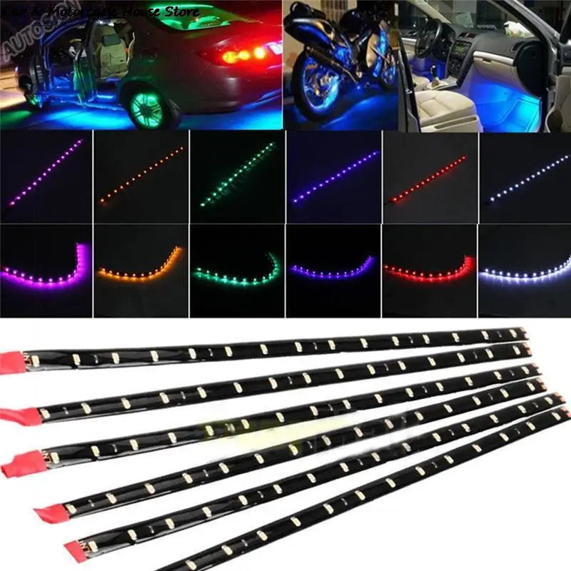 6 Pcs/2 Pcs DC12V Motor LED Strip Underbody Light For Car Motorcycle Waterproof Multi Color Width 1cm
6 Pcs/2 Pcs DC12V Motor LED Strip Underbody Light For Car Motorcycle Waterproof Multi Color Width 1cm