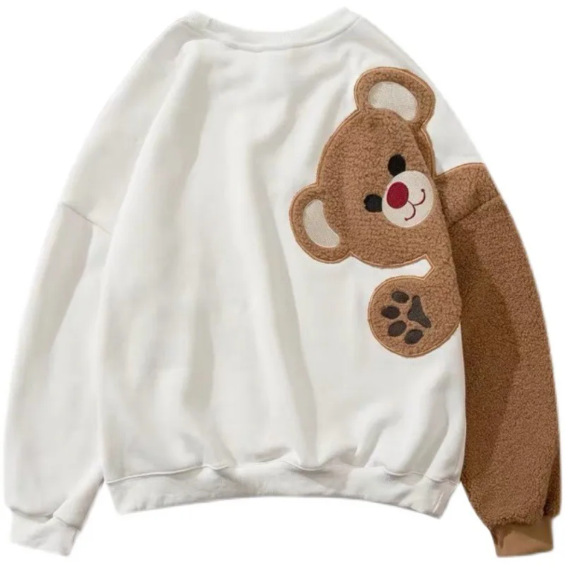 Oversized Harajuku Hoodies 2021 Autumn Winter Women Fleece Bear Sweatshirts Female Full Sleeve Pullover Loose Couple Clothes Top
Oversized Harajuku Hoodies 2021 Autumn Winter Women Fleece Bear Sweatshirts Female Full Sleeve Pullover Loose Couple Clothes Top
