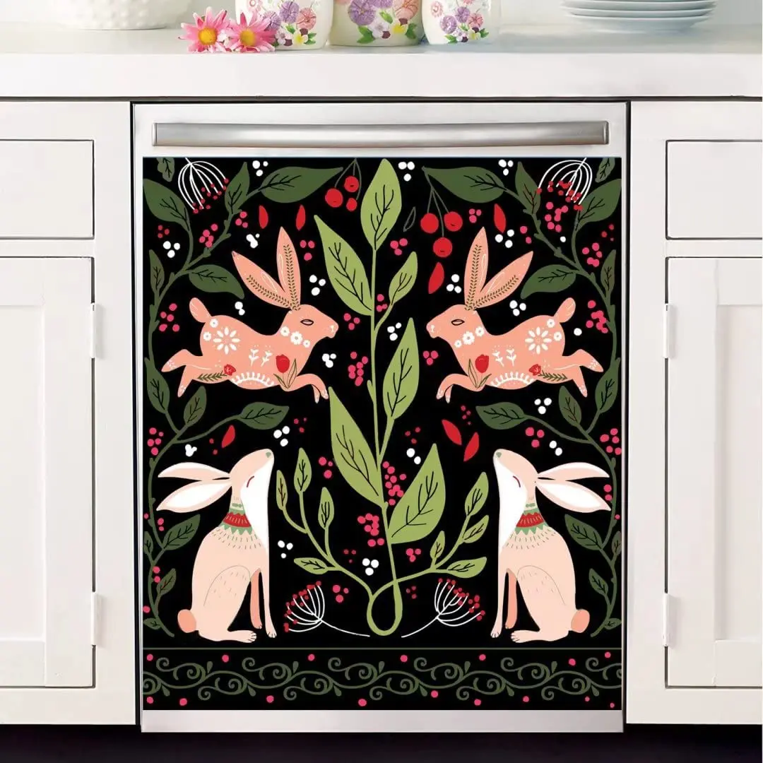 YOPA Dishwasher Front Cover Magnetic Sticker Rabbit Picture Kitchen Decoration Magnet Sticker Festival Decoration(Magnetic 23x 2
YOPA Dishwasher Front Cover Magnetic Sticker Rabbit Picture Kitchen Decoration Magnet Sticker Festival Decoration(Magnetic 23x 2