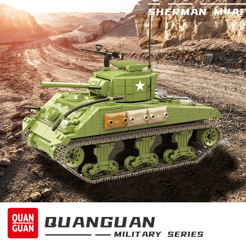 Конструктор Военный M4A1, американский Танк Sherman, 2 мировая война, армейский солдат, оружие, армейские фигурки, кирпичи для мальчиков, детские и...
Конструктор Военный M4A1, американский Танк Sherman, 2 мировая война, армейский солдат, оружие, армейские фигурки, кирпичи для мальчиков, детские и...